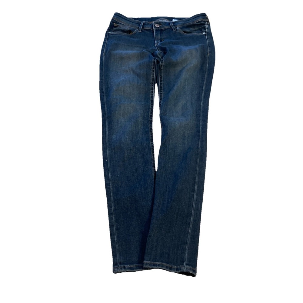 H&M‎ Slim Low Waist Skinny Leg Black Dark Wash Denim Jeans Women's Size 30/32
